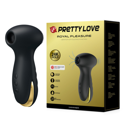 Pretty Love Royal Pleasure Massager Black - Вибратор, 12.6 см (черный)